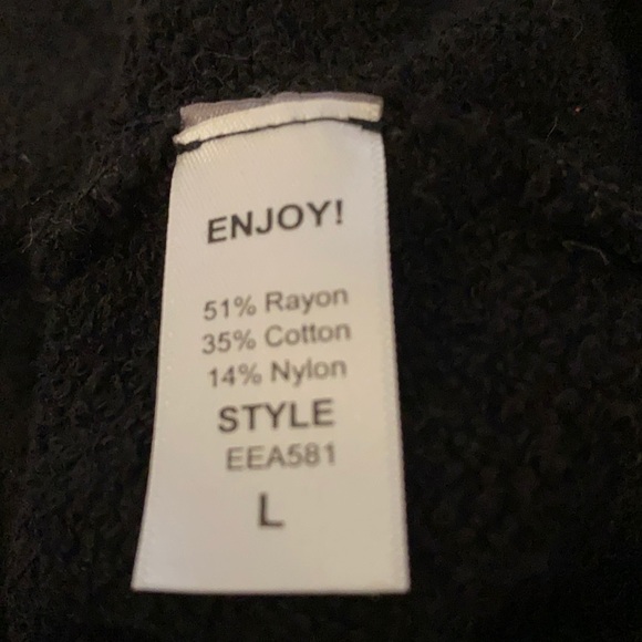 EVEREVE + Michael Stars from Neiman’s black jersey dress w/ hoodie. Made in USA - Picture 12 of 15